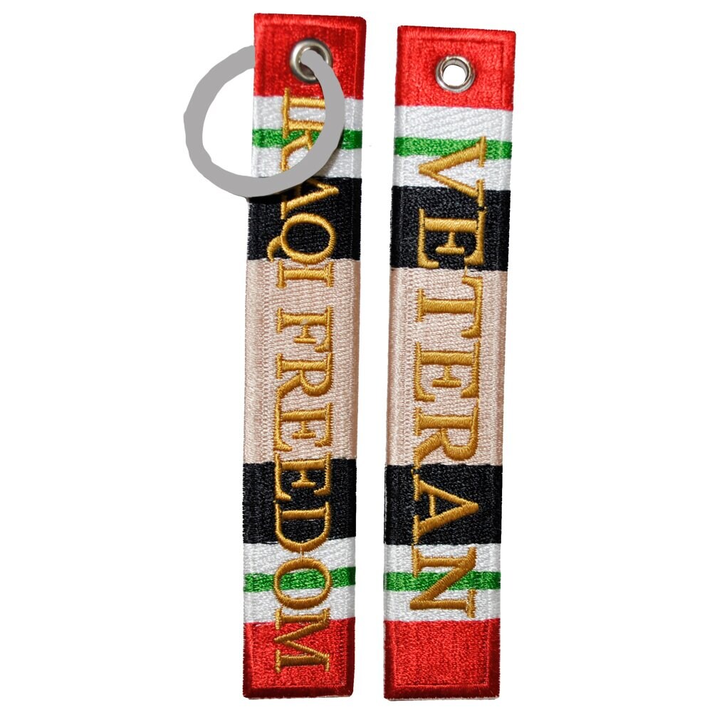 Iraqi Freedom Veteran Keychain Luggage Tag Key Ring Military Gifts