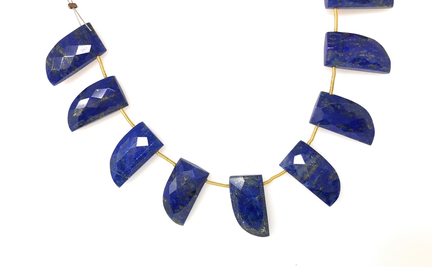 Natural Lapis Lazuli and Genuine Gemstone Beads, Blue - 20x10.5mm - 10 Pieces