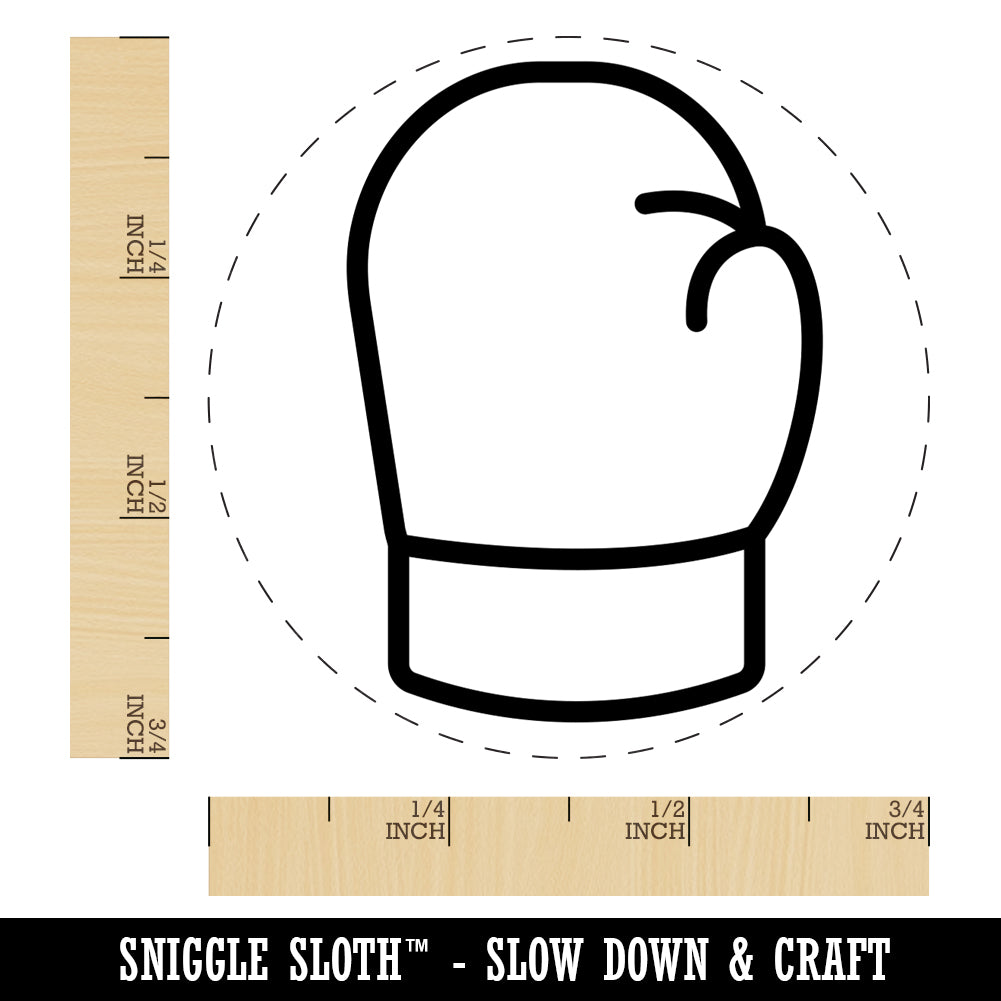 Boxing Glove Outline Self-Inking Rubber Stamp for Stamping Crafting ...