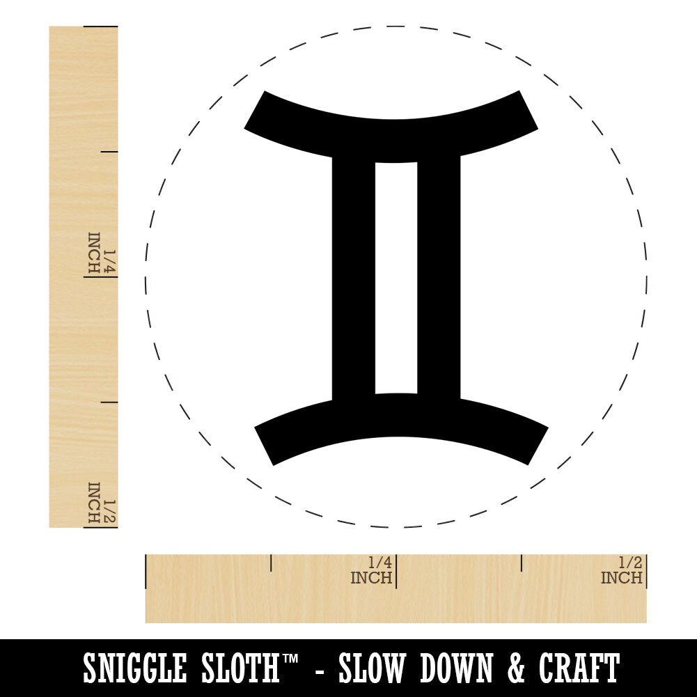 Gemini Horoscope Astrological Zodiac Sign Self-Inking Rubber Stamp for Stamping Crafting Planners