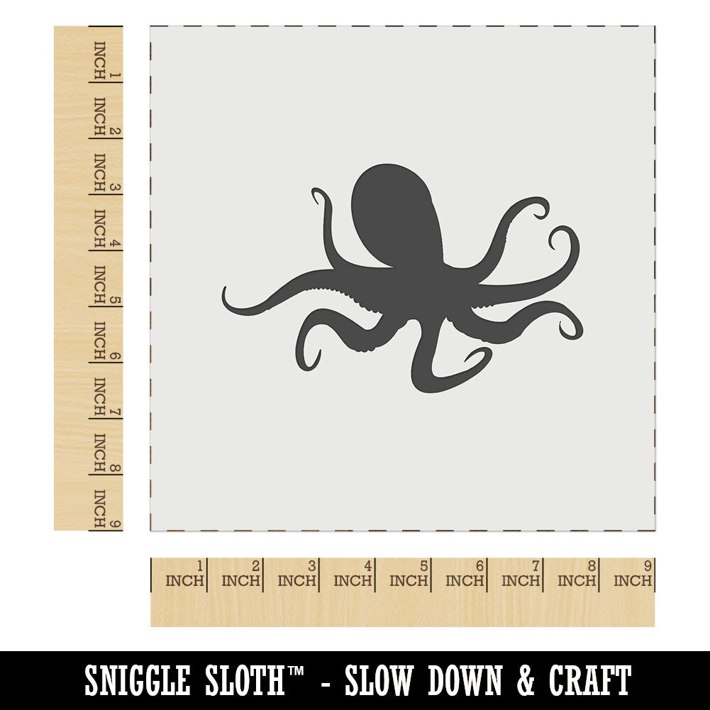 octopus wall stencil