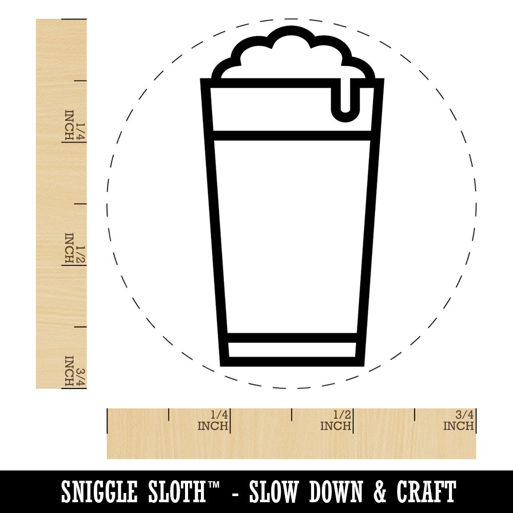 Beer Icon Self-Inking Rubber Stamp for Stamping Crafting Planners
