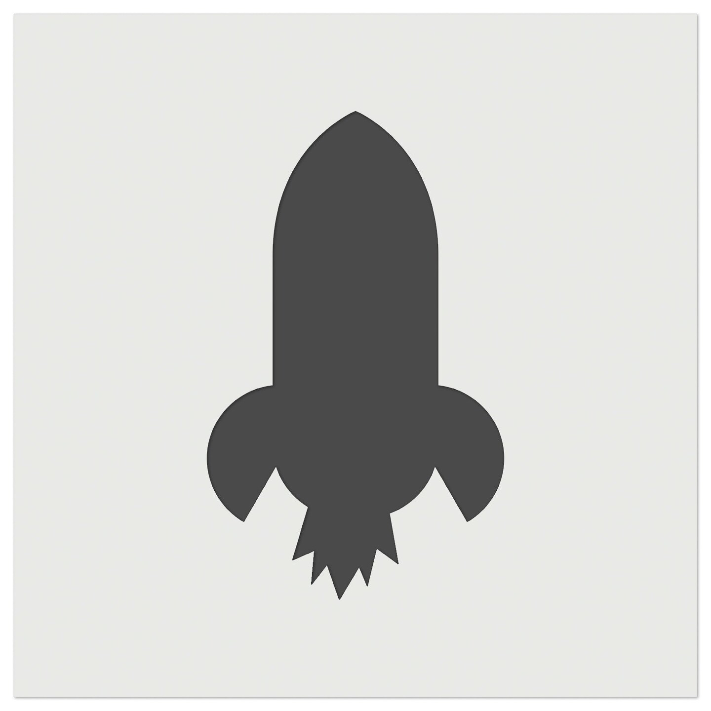 Rocket Ship Doodle Wall Cookie DIY Craft Reusable Stencil