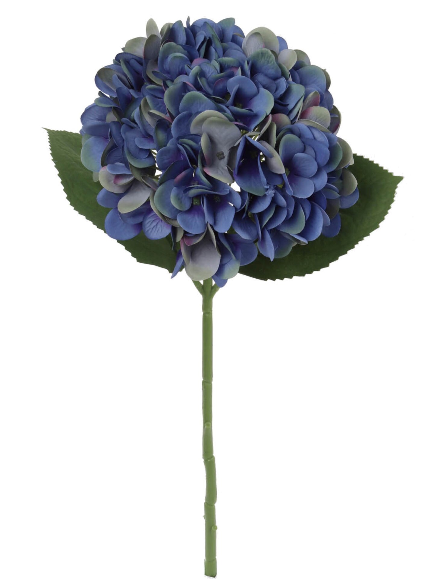 Chic 18-Inch Dark Blue Hydrangea Stem Set of 12 - Lush 7-Inch Diameter - Ideal for Home Decor, Wedding Bouquets, and Special Occasion Centerpieces