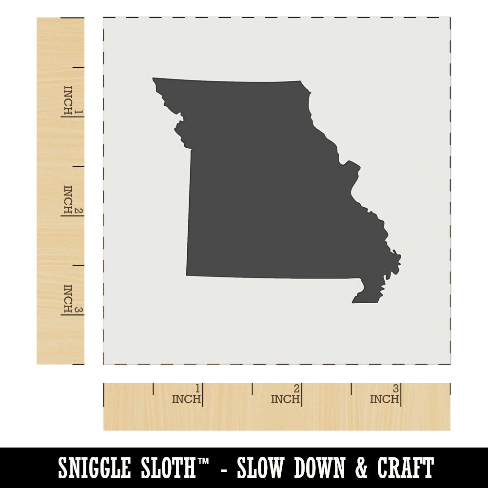 Missouri State Silhouette Wall Cookie DIY Craft Reusable Stencil