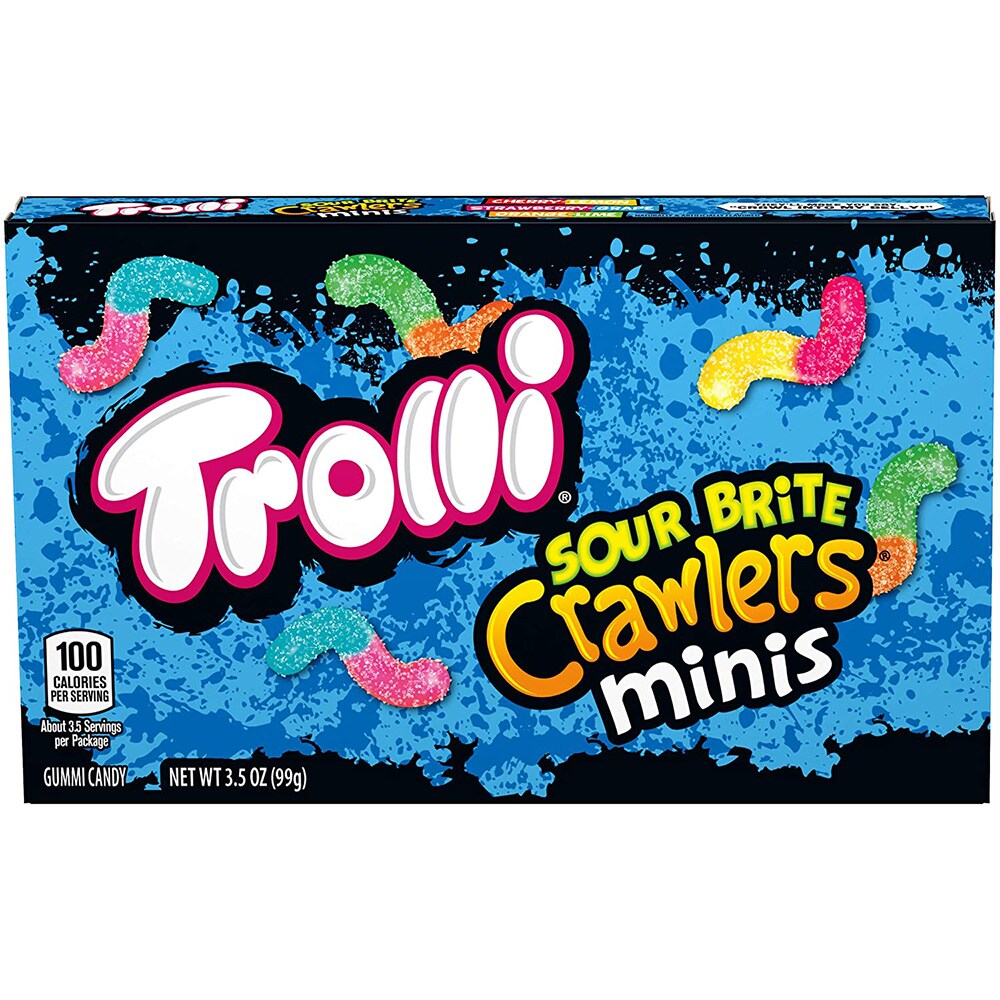 Sour Brite Crawlers Minis, Assorted Flavors, 2 oz (Case of 18)