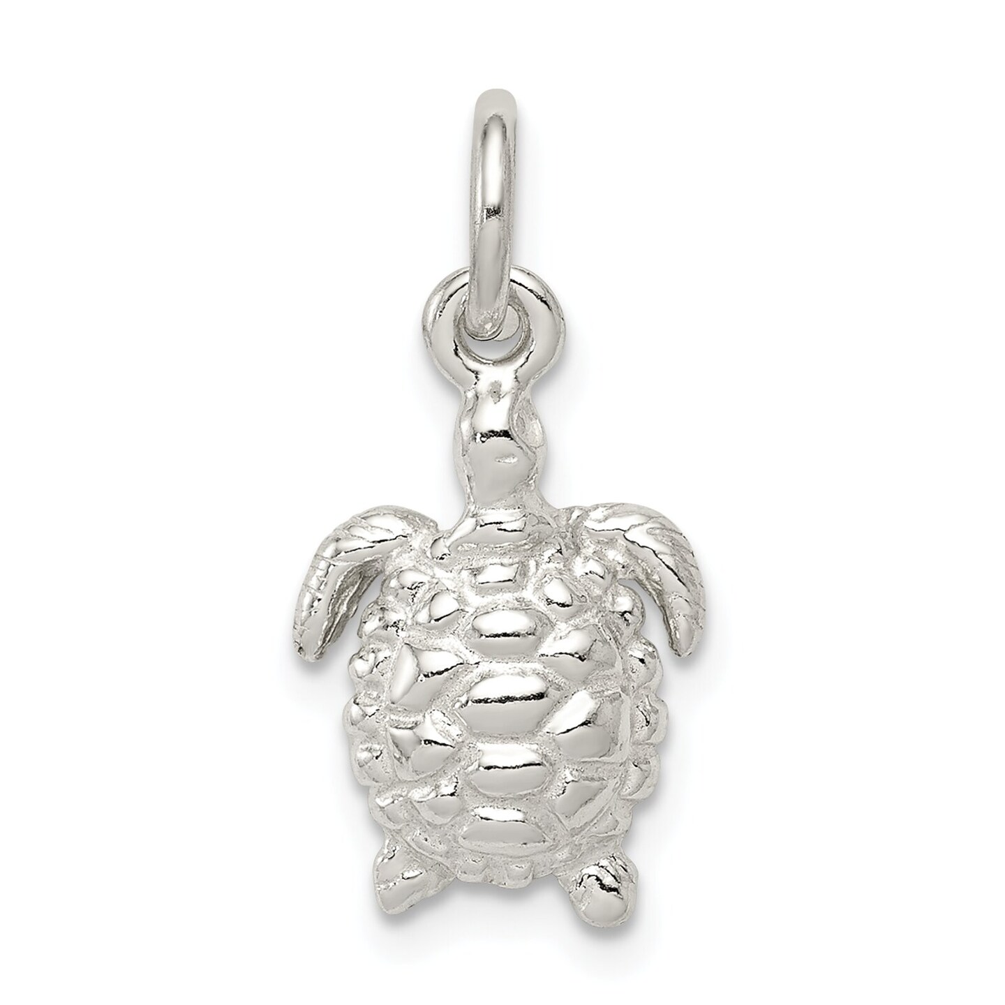 Sterling Silver Sea Turtle Charm & 18