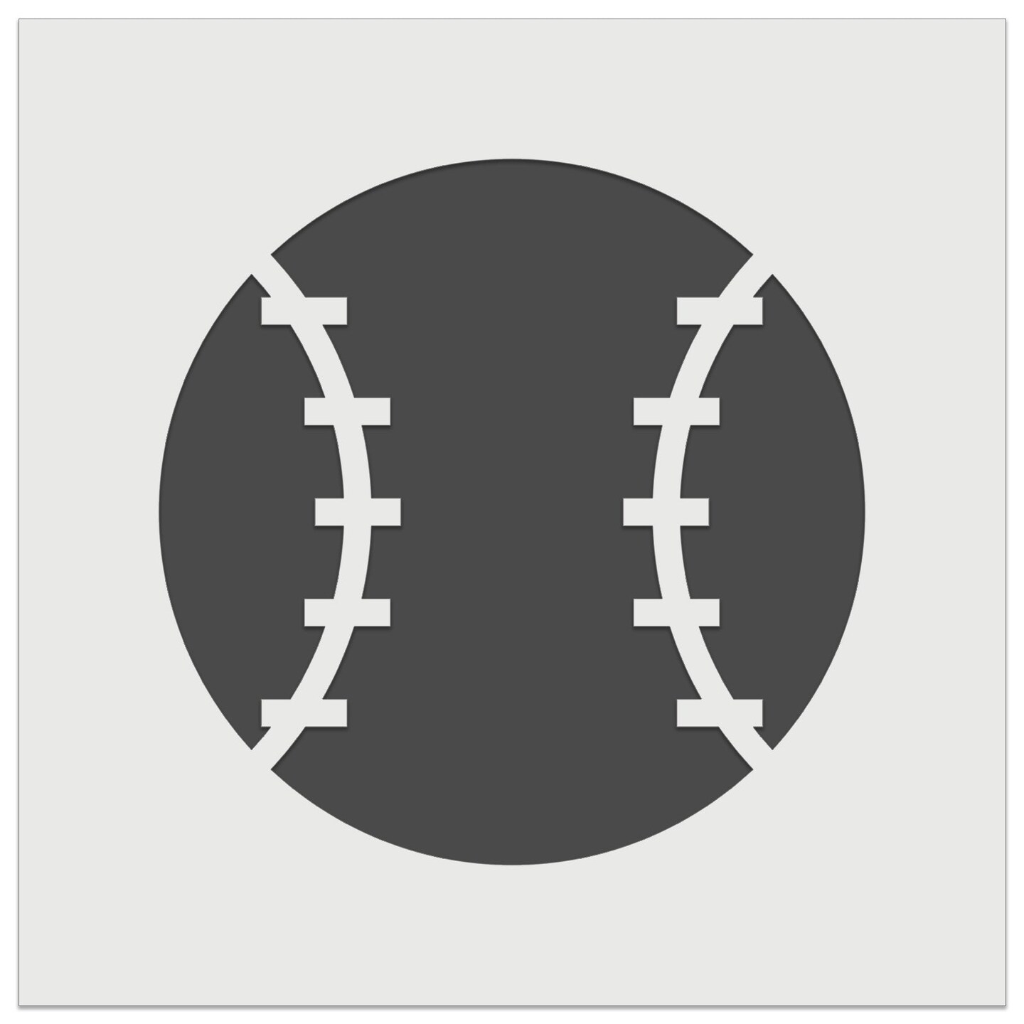 Baseball Cartoon Wall Cookie DIY Craft Reusable Stencil