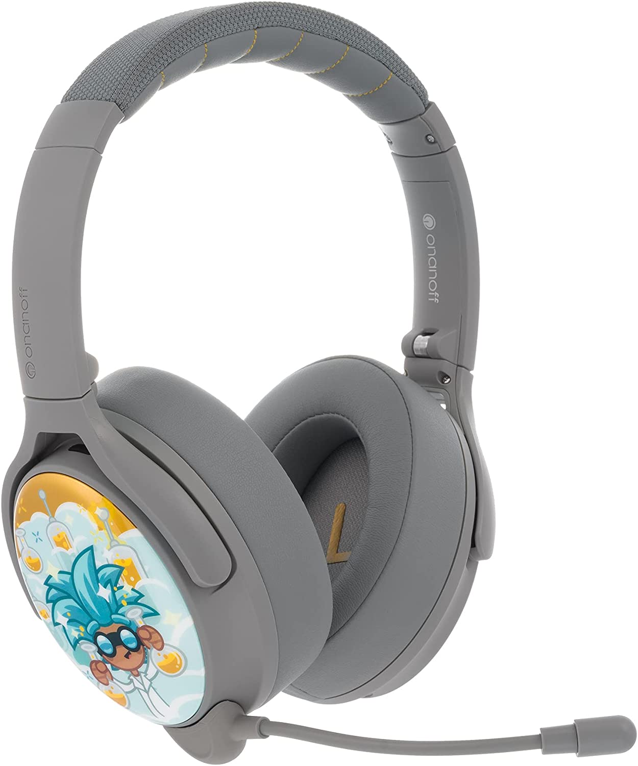 Buddyphones Cosmos Plus, Active Noise Cancellation Headphone Grey Matt