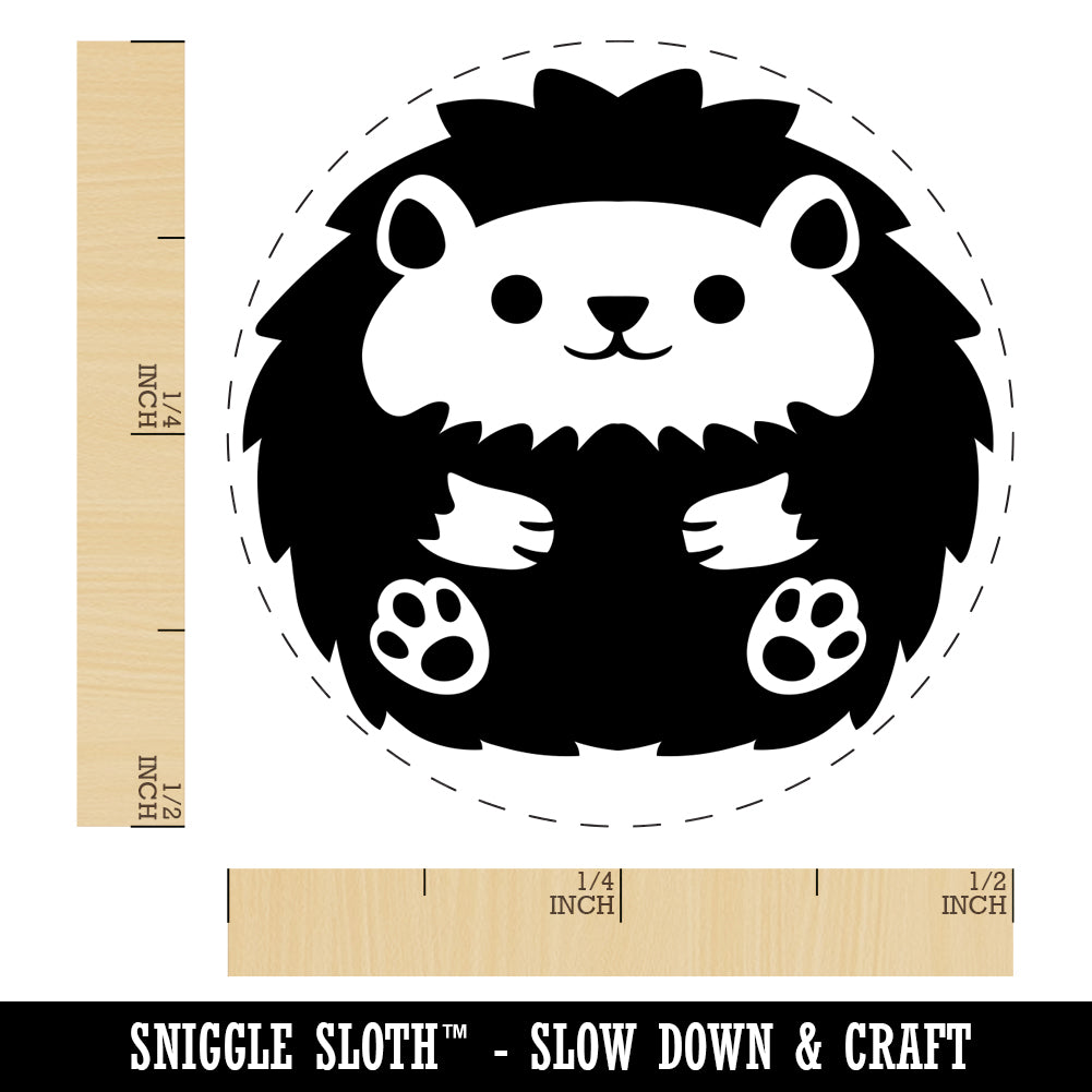 Cute and Round Hedgehog Ball Self-Inking Rubber Stamp for Stamping Crafting Planners