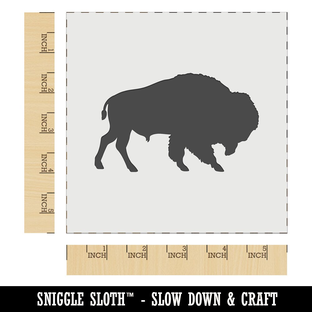 American Buffalo Bison Solid Wall Cookie DIY Craft Reusable Stencil