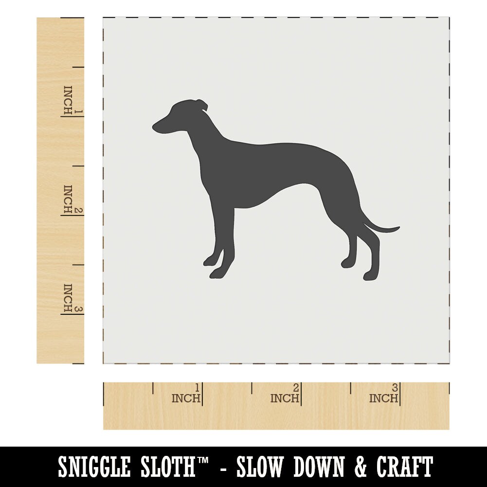 Whippet Dog Solid Wall Cookie DIY Craft Reusable Stencil