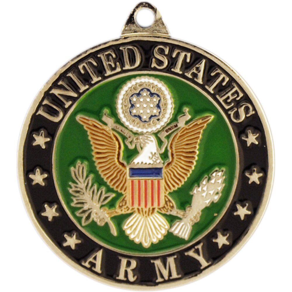 EEC, Inc. US Army Crest Keychain Patriotic Key Rings Military Gifts Collectibles