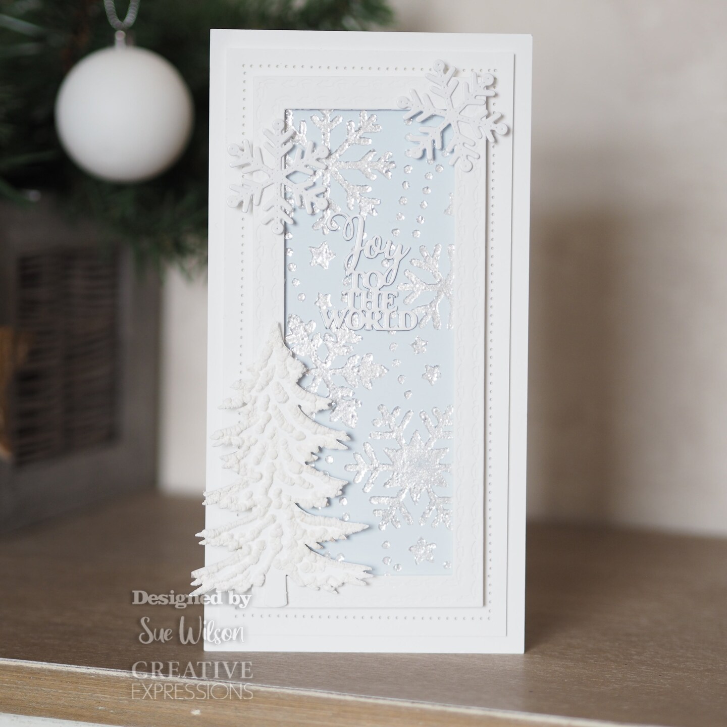 Creative Expressions  Sue Wilson Slimline Decorative Holly Rectangle Frame Craft Die