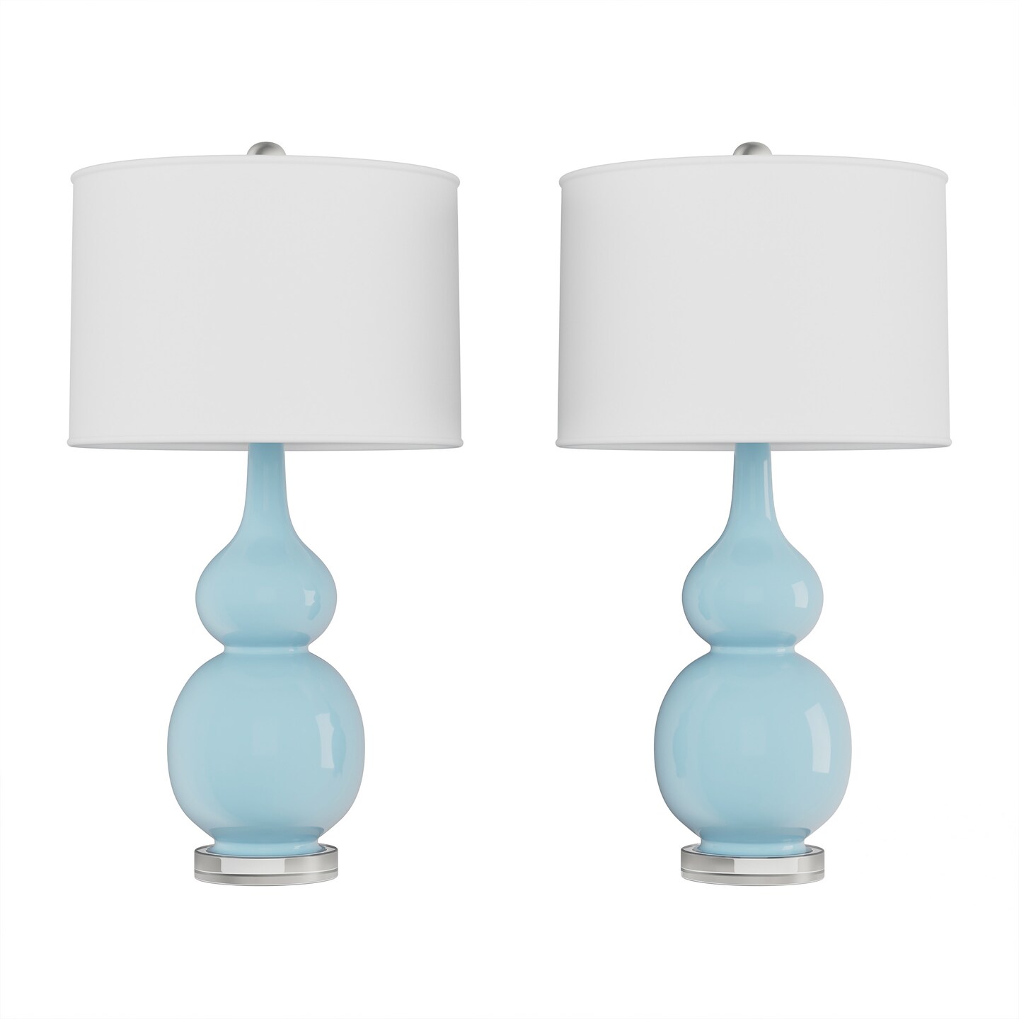 Blue table lamps set of 2 2025