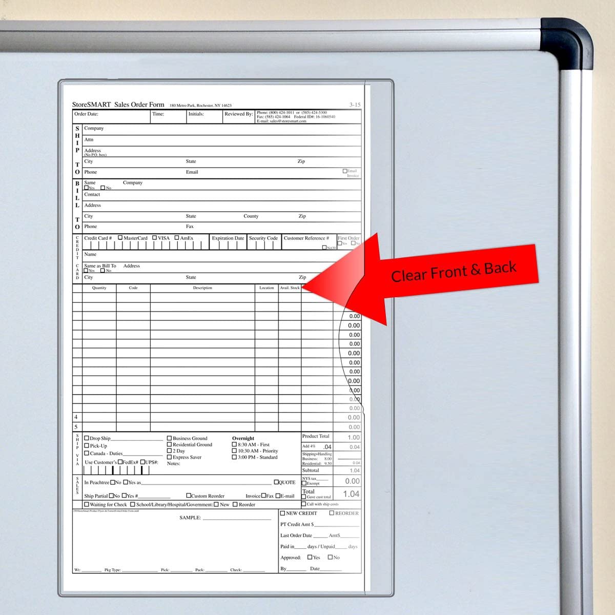 File Jacket with Magnets - Legal Size - 8 &#xBD;&#x22; x 14&#x22;
