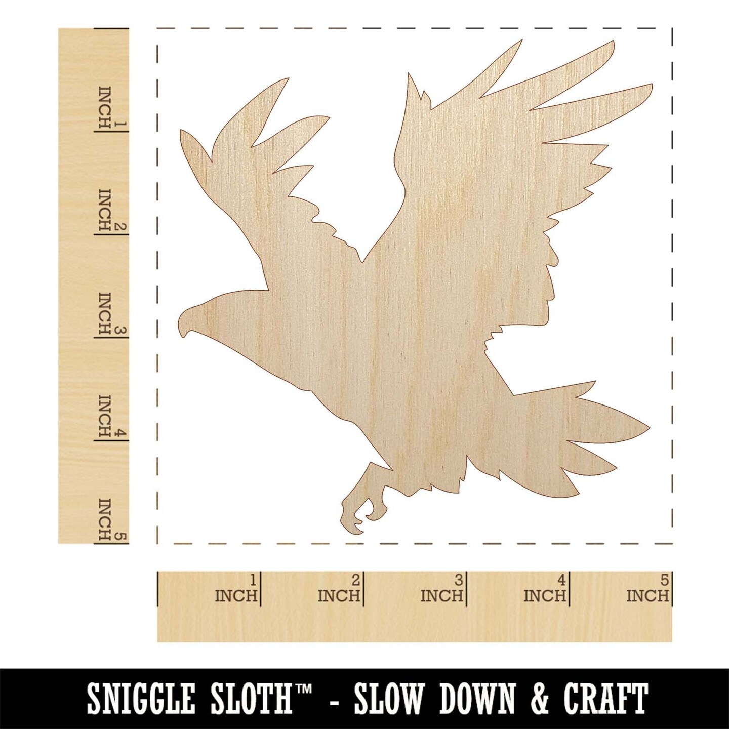 Laser Cut Out Wood Eagle Wood Shape Unfinished Laser Wood Bird Eagle  America