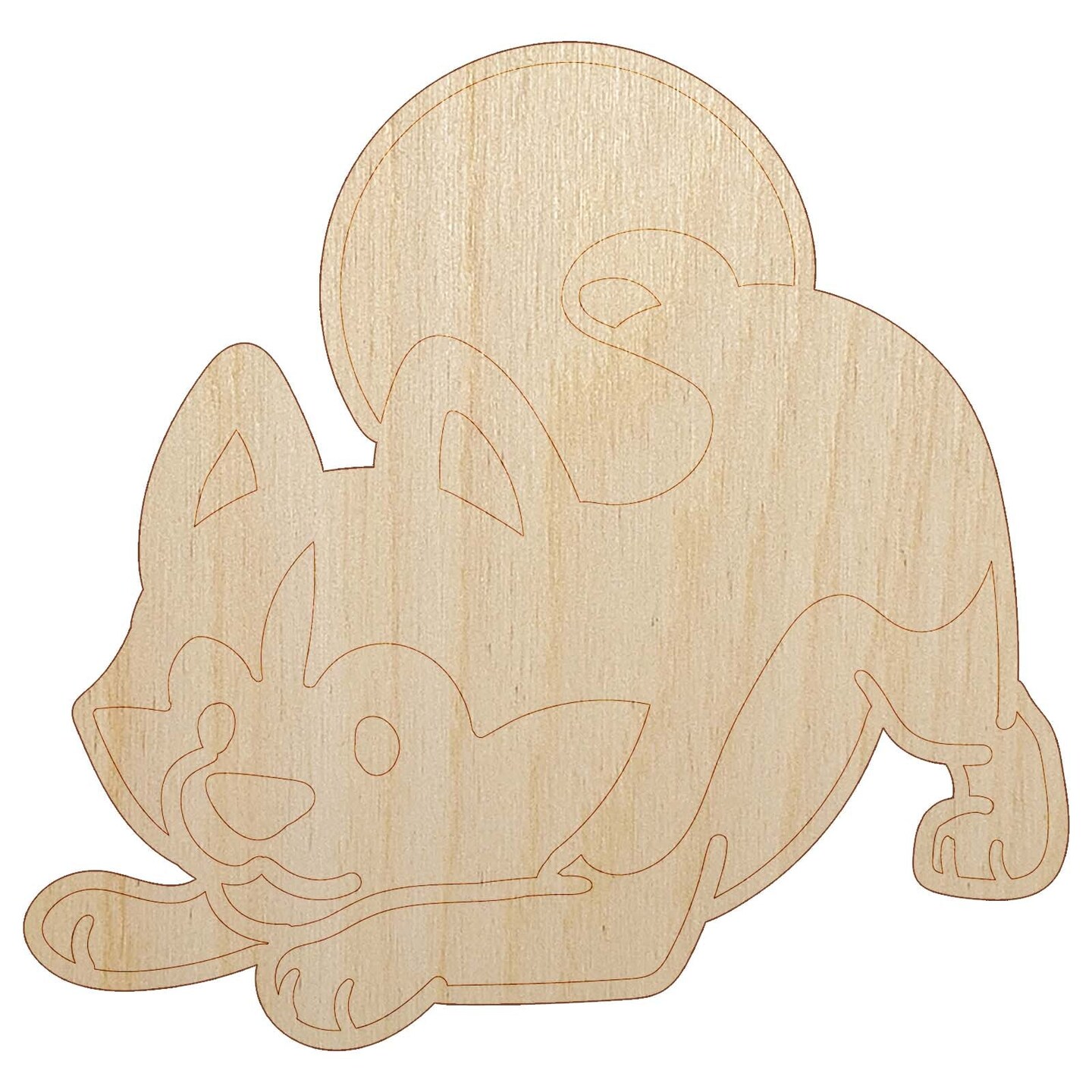Dog - Laser Cut Out Unfinished Wood Craft Shape DOG7