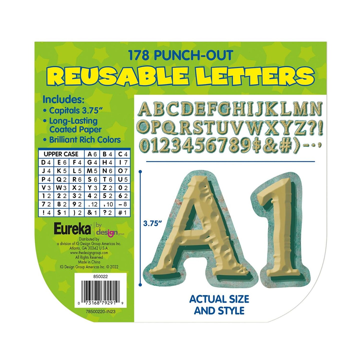 Curiosity Garden Deco Letters, 178 Per Pack, 3 Packs