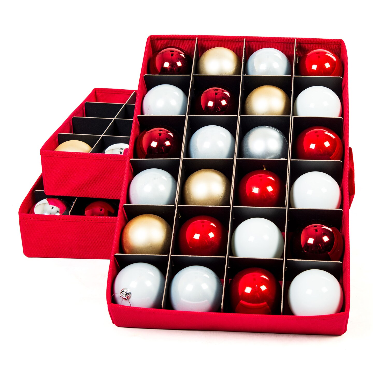 72 (3 in.) Christmas Ornament Storage Box w/ Drawers