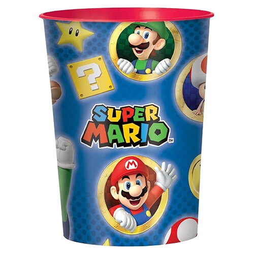Super Mario Bros Birthday Party Plastic Favor Cup