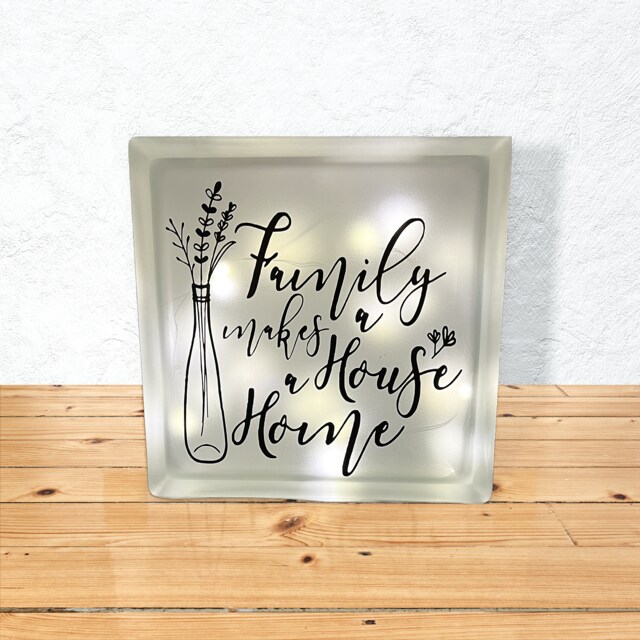 Lighted Glass Block - Customizable,Farmhouse, Country, Thin Red Line,  Firefighter, Christmas, Holidays, Home Decor, Office, Living Room |  MakerPlace by Michaels, image size:1080x1080