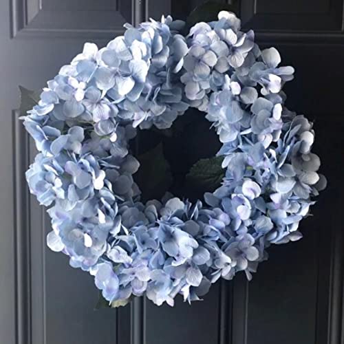 20&#x22; Blue Hydrangea Stems 2 Pack - Silk Blooms for Home &#x26; Event Decor - Elevate Space with Realistic Floral Accents