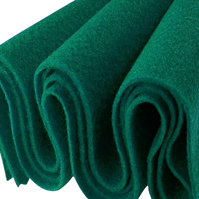 FabricLA Acrylic Felt Fabric - 72 Inch Wide 1.6mm Thick Felt by The Yard -  Use Soft Felt Sheets for Sewing, Cushion, and Padding, DIY Arts & Crafts (8  Yards, Hunter Green)
