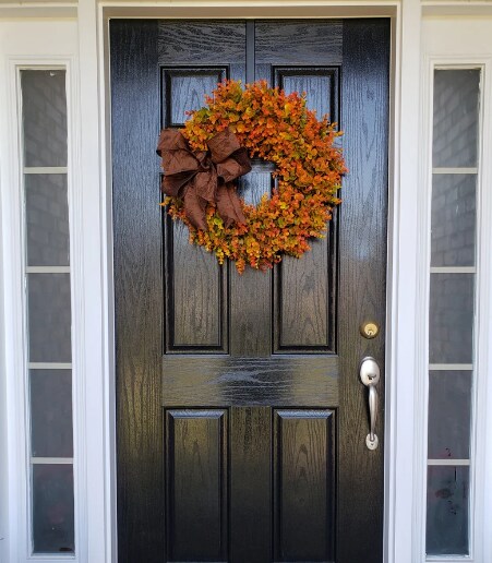 Fall Floral Grapevine Wreath With Roses Peonies And Berries, Autumn Wreath For Front Door, Fall Home And Porch Decor | MakerPlace By