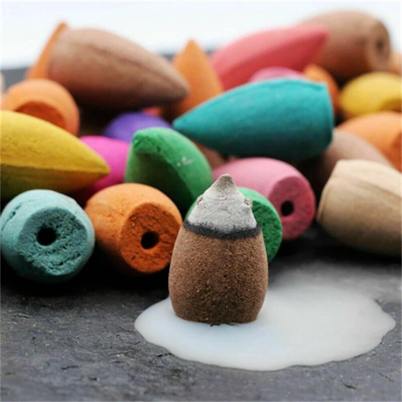 Backflow Incense | Smoke Waterfall Buddhism Smoke Cones - 100Pcs