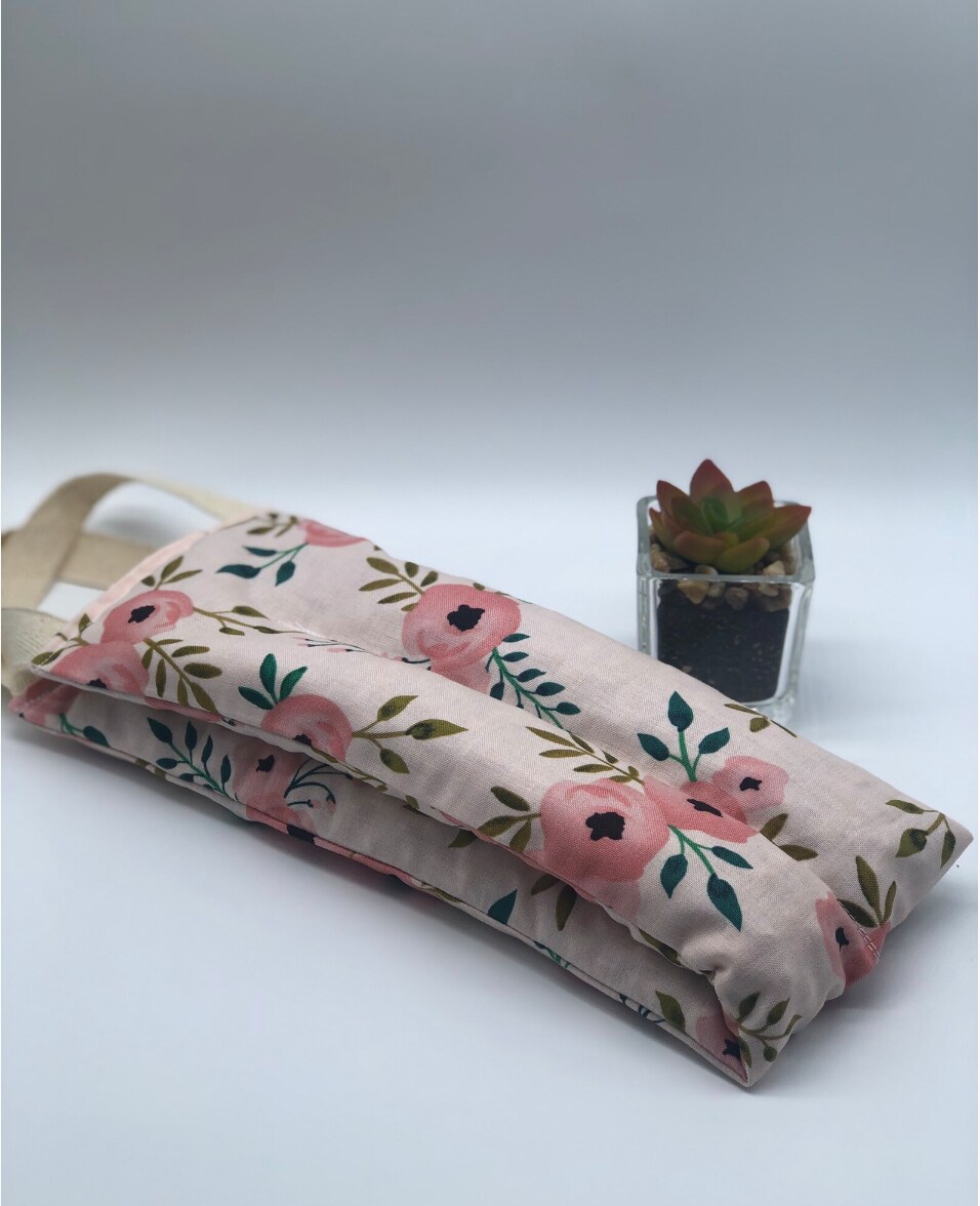 CHERRY PIT Neck Wrap with Handle Microwaveable Washable 20x4