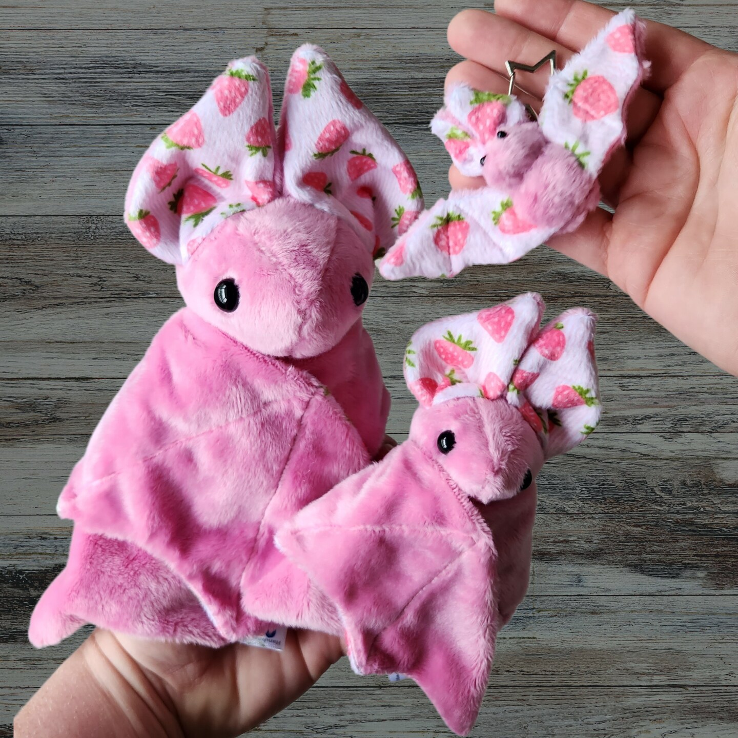 Pink sale bat plush