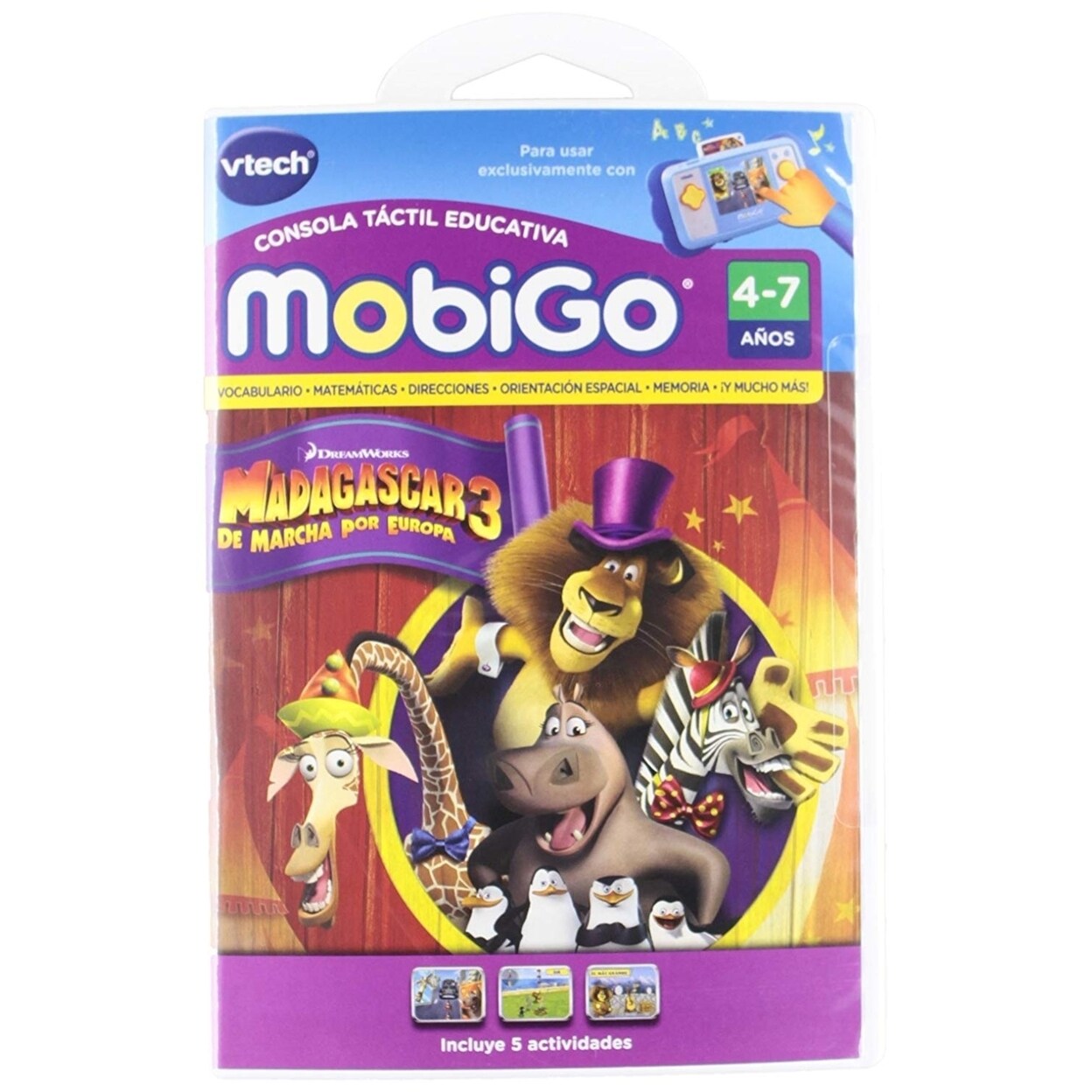 Vtech Spanish - Vtech Juego Mobigo Madagascar 3 - En Espanol