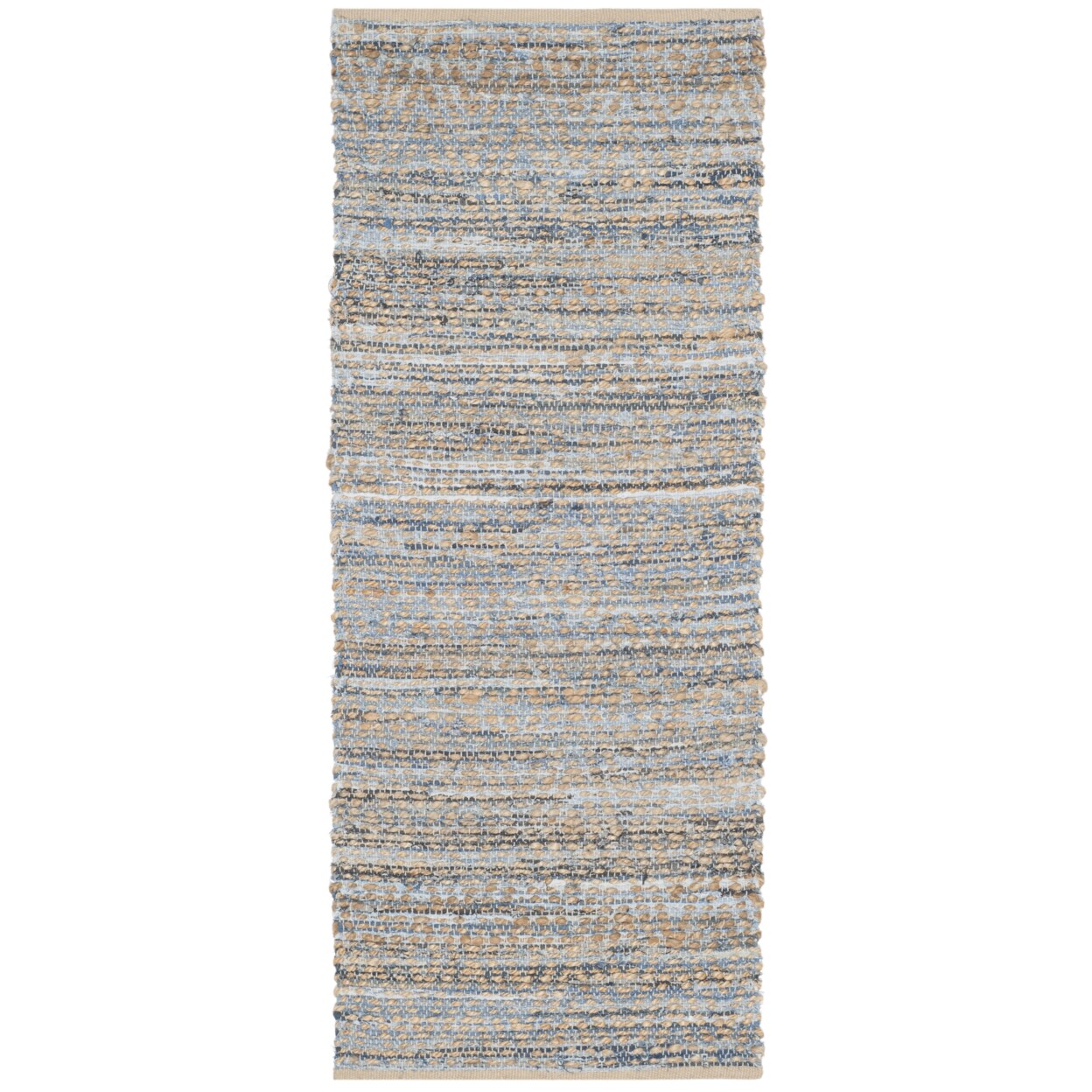 Safavieh Cape Cod Cap351A Handwoven Natural / Blue Rug Area Rug Carpet Shag