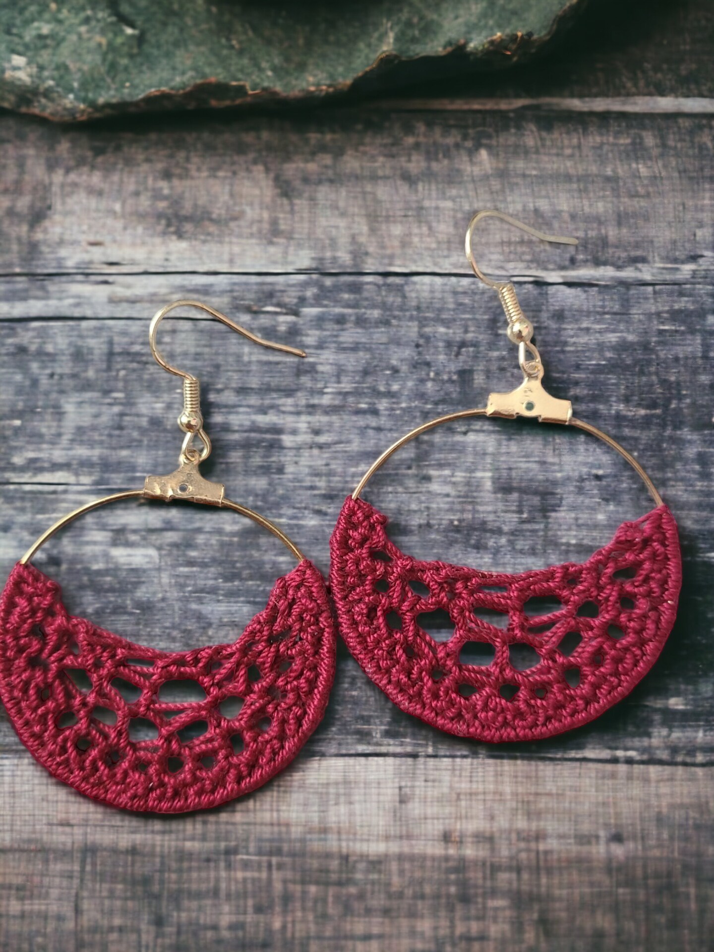Crochet Hoop Earrings product 2