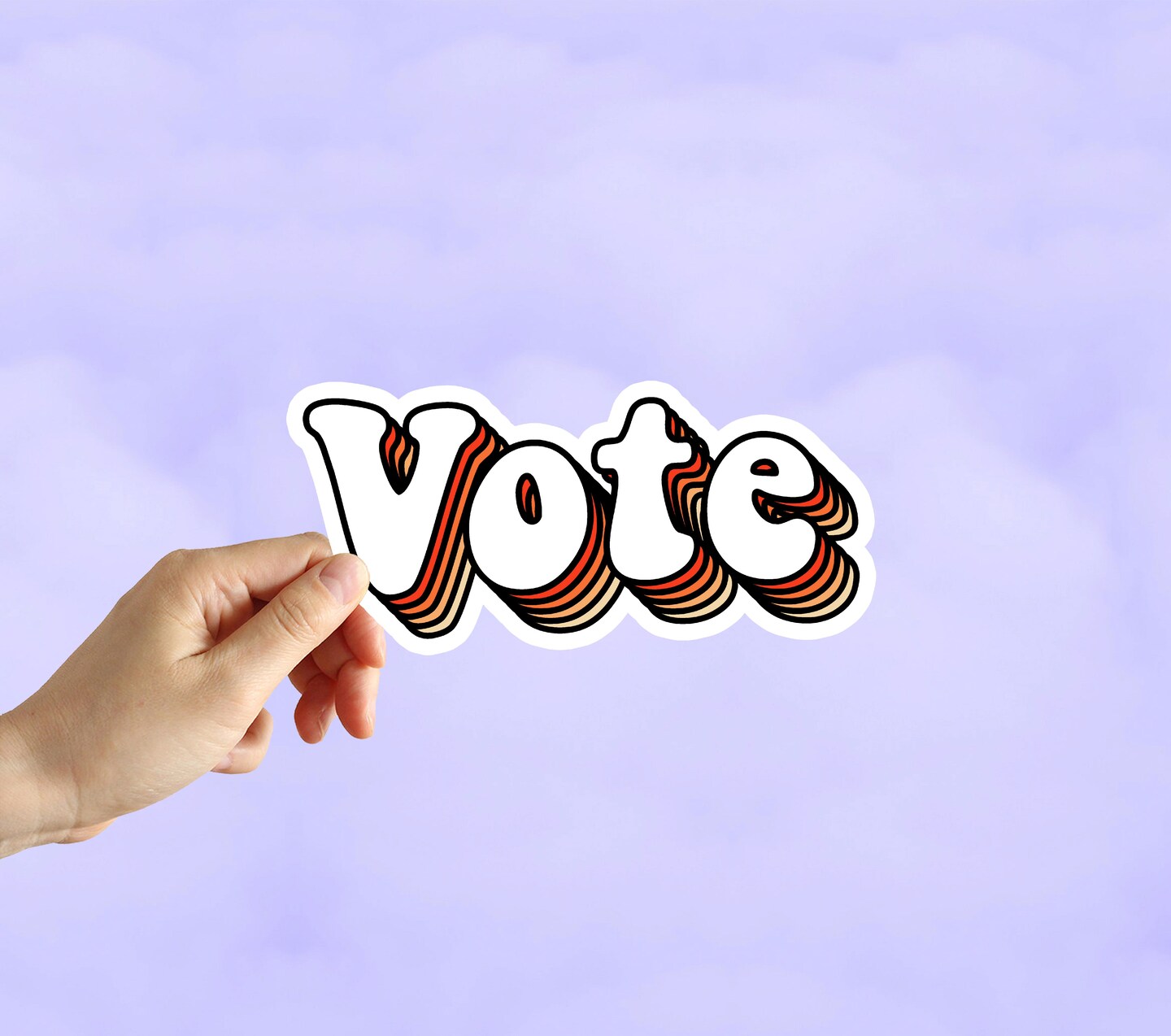 Retro Vote Sticker, Your Voice Matters Sticker, Water Bottle Stickers, Laptop Stickers, Laptop Decals