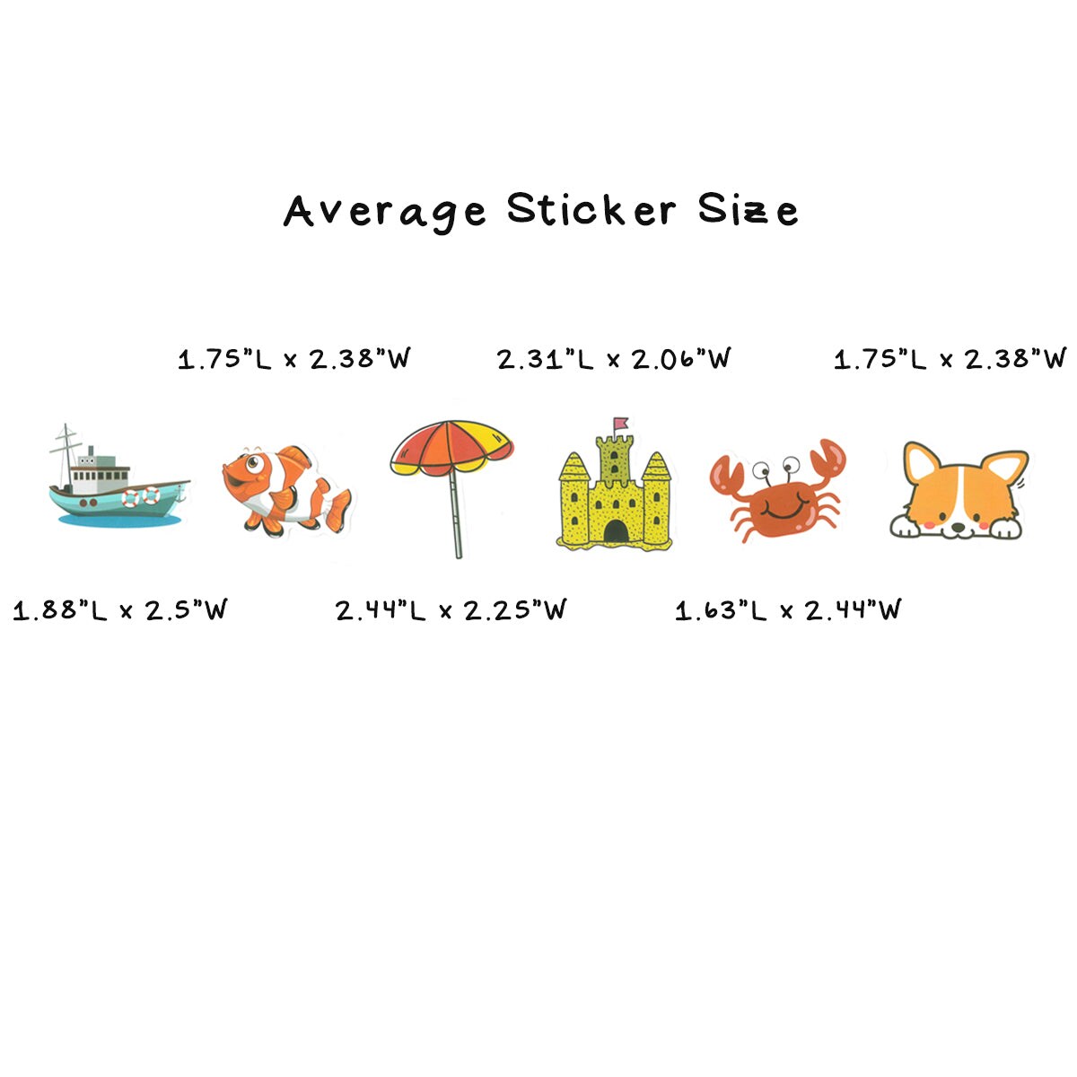 Wrapables Waterproof Vinyl Stickers for Water Bottles, Laptop, Phones, Skateboards, Decals for Teens, 100pcs