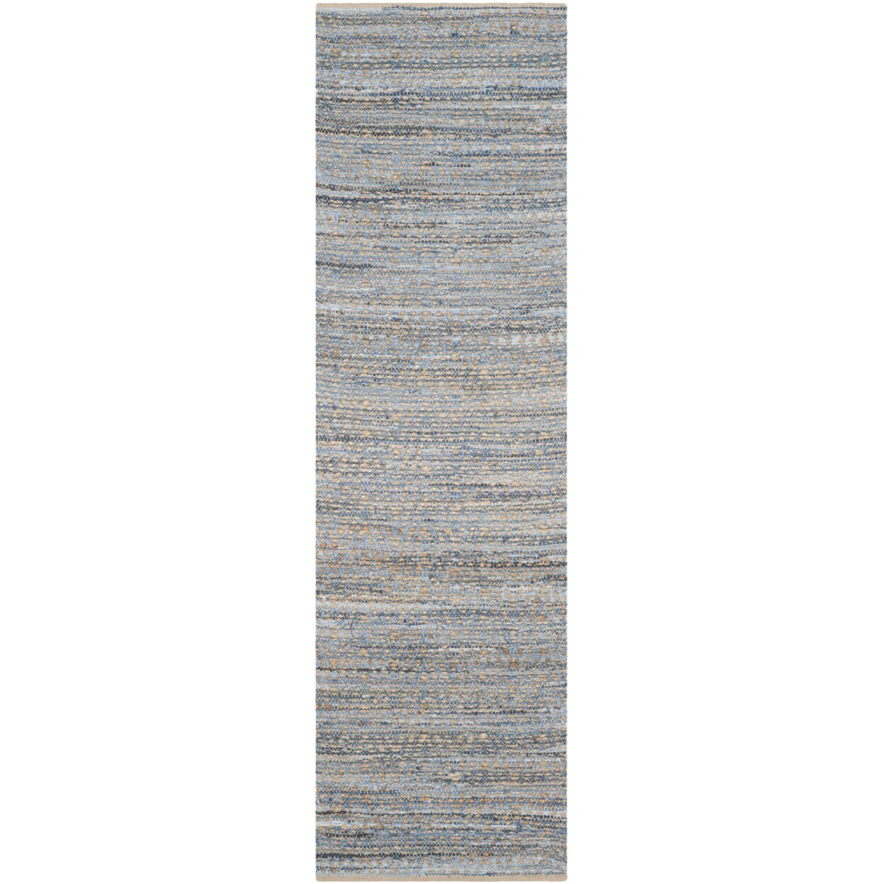Safavieh Cape Cod Cap350A Handwoven Natural / Blue Rug Area Rug Carpet Shag