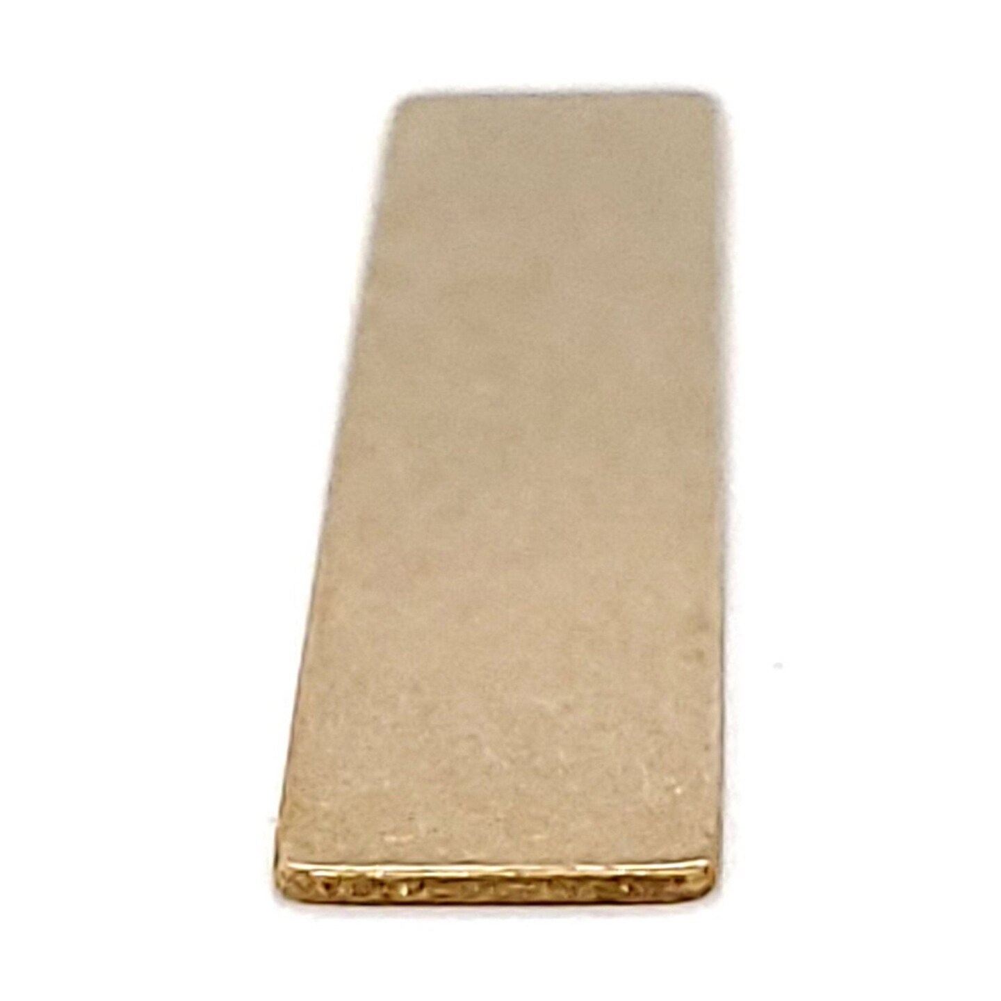 Brass Blank Rectangle Pendant
