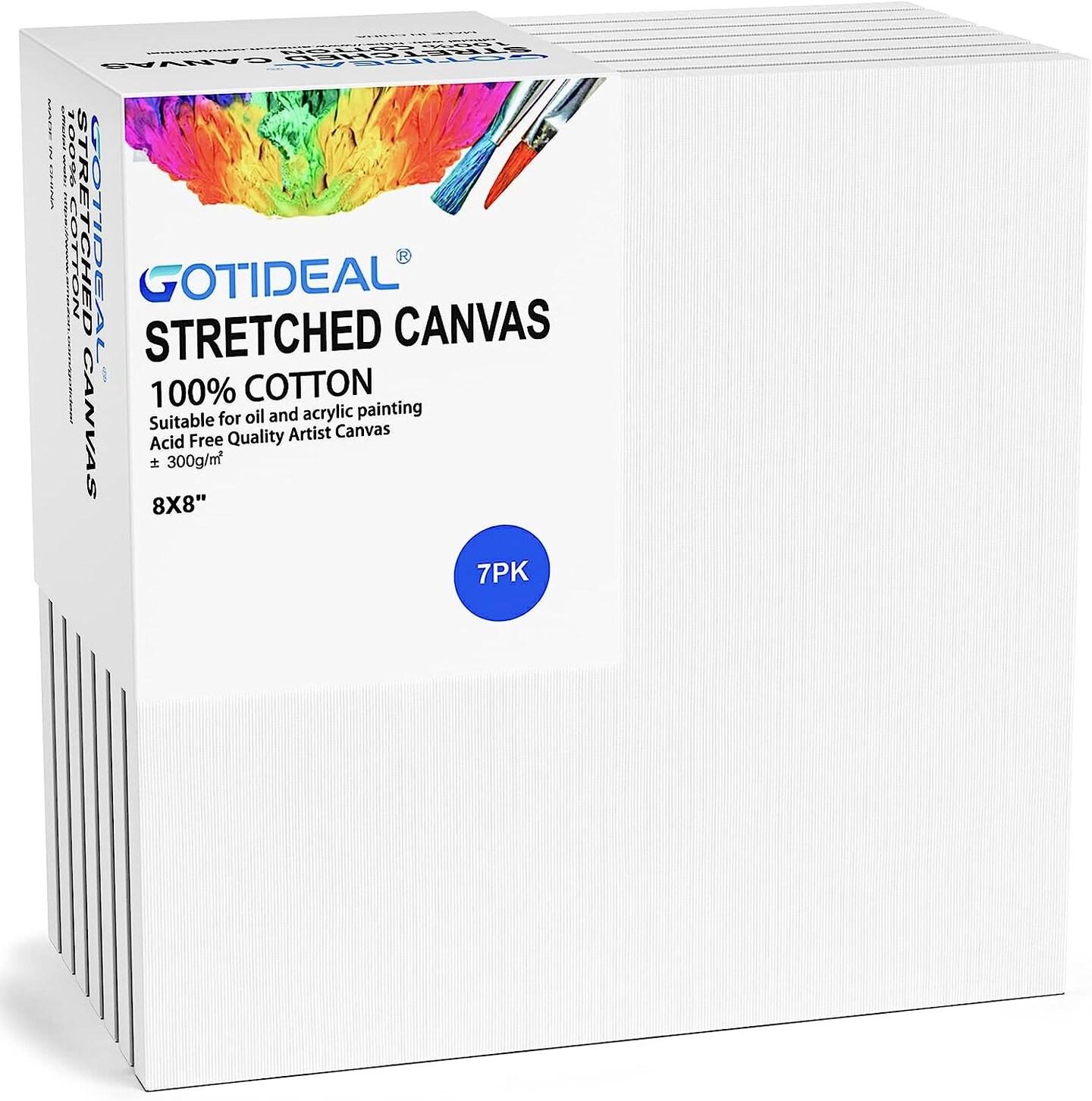 Stretched Canvas, Multi Pack 4X4, 5X7, 8X10,9X12, 11X14 Set