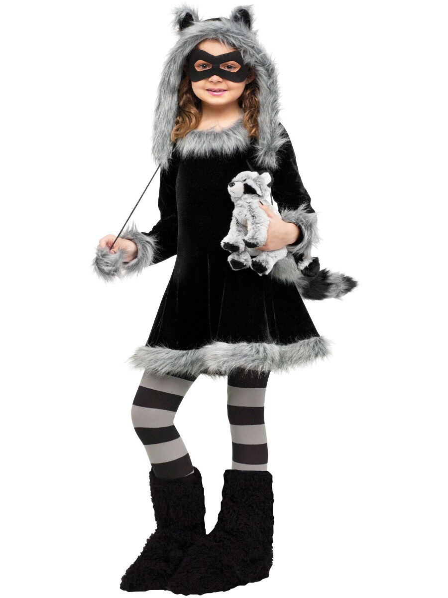 Child&#x27;s Girl&#x27;s Sweet Raccoon Costume