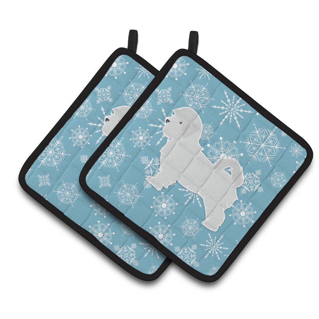 Caroline's Treasures Winter Holiday Maltese Indoor or Outdoor Mat