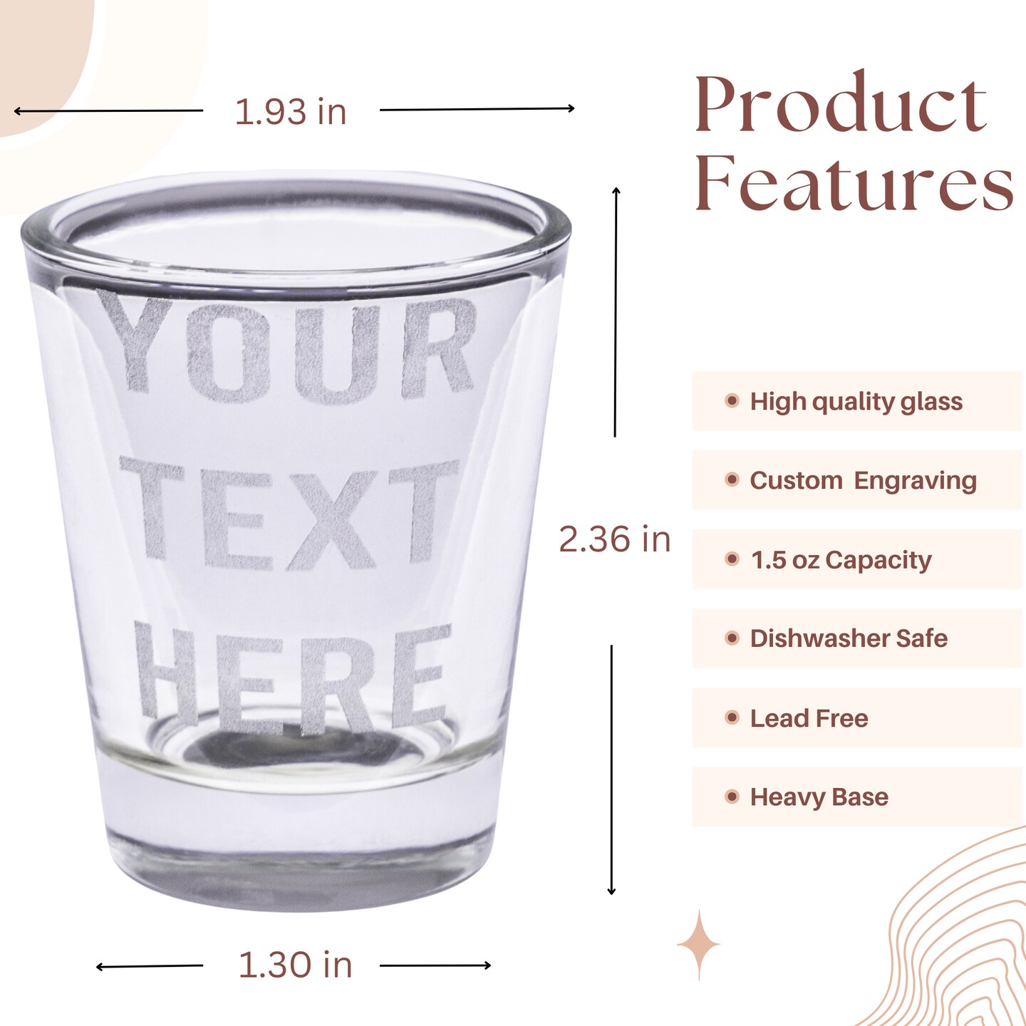 Squared Double Personalized Shot Glass - On Sale - Bed Bath & Beyond -  17806742