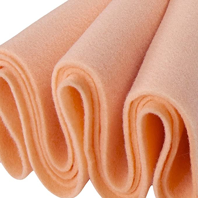 FabricLA Craft Felt Fabric - 72 Inch Wide & 1.6mm Thick Non-Stiff Felt  Fabric by The Yard - Use This Soft Felt Roll for Crafts - Felt Material  Pack - Light Brown