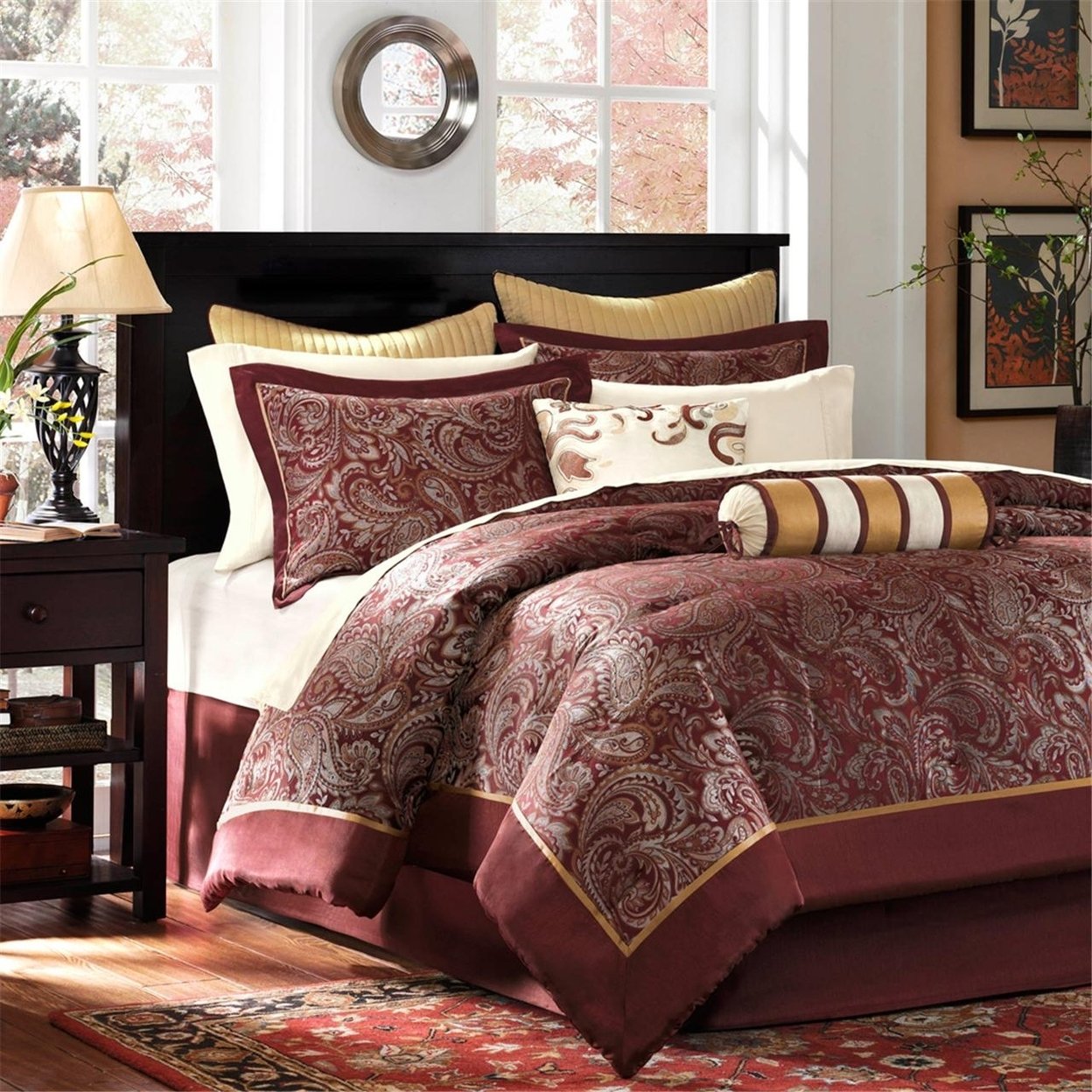Gracie Mills   12 Piece Comforter Set with Cotton Bed Sheets