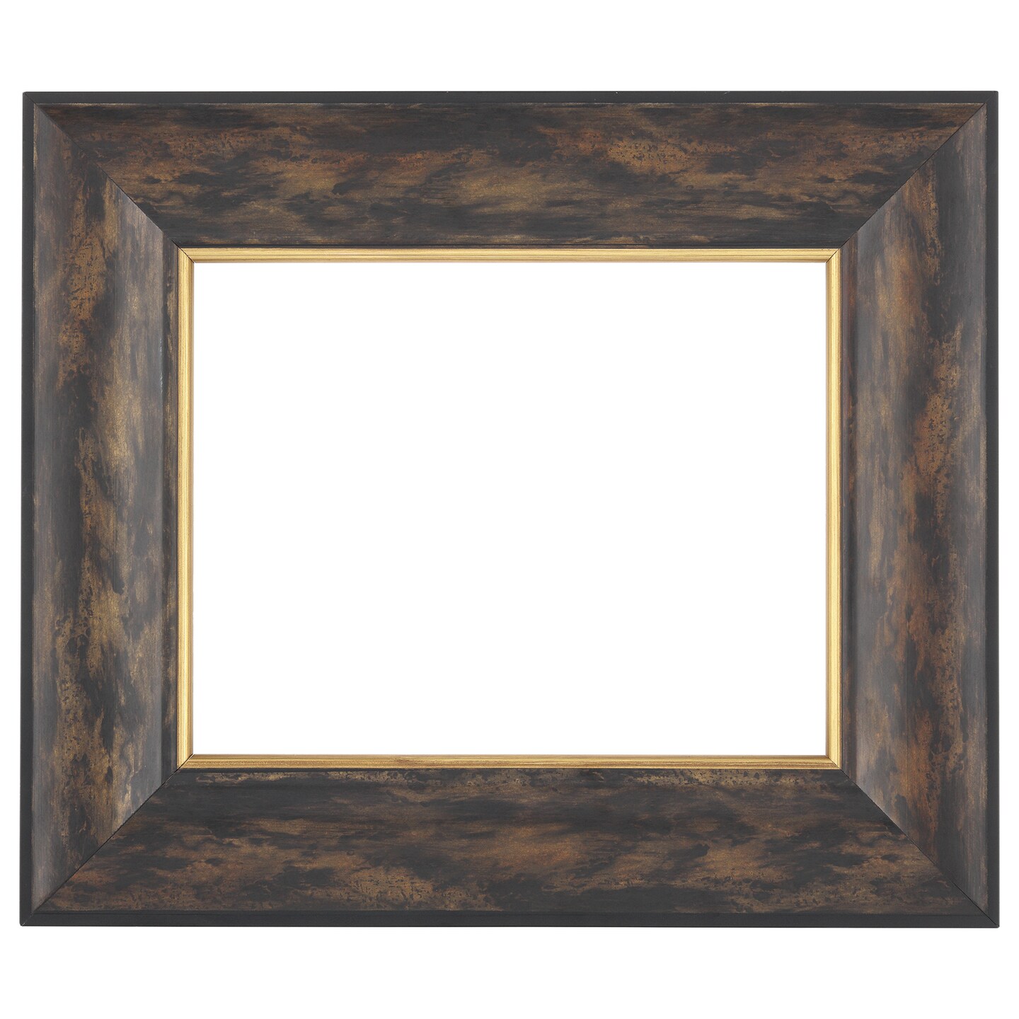 Imperial Frames Saint James Collection Dark Polished Burl with Gold Accent, Hand-Finished Wood Frame, Museum-Quality Open Back Frame for 3/4 Deep Canvas & Panels