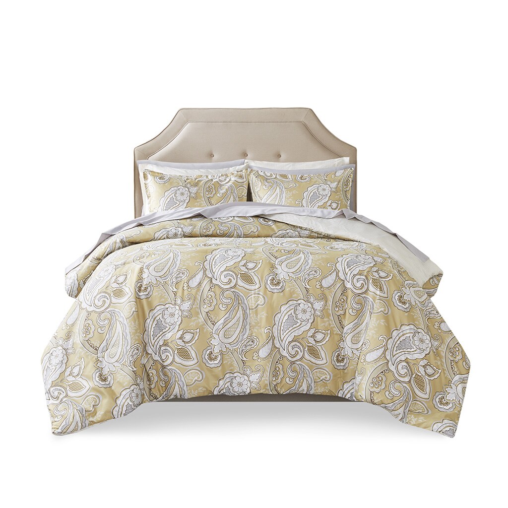 Gracie Mills     Paisley Print Comforter Set with Sheets