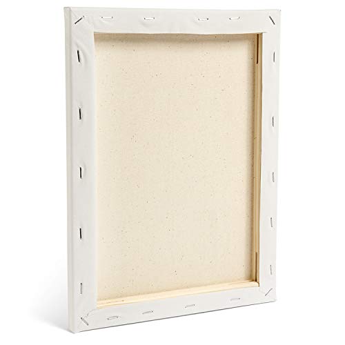 7 Pack Stretched Canvas (11x14) - Blank Canvas for Painting Bulk - Acid-Free White Canvas Panels - Ideal for Painters, Students, Kids