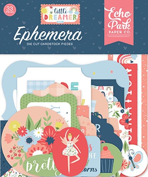 Echo Park Little Dreamer Girl Ephemera