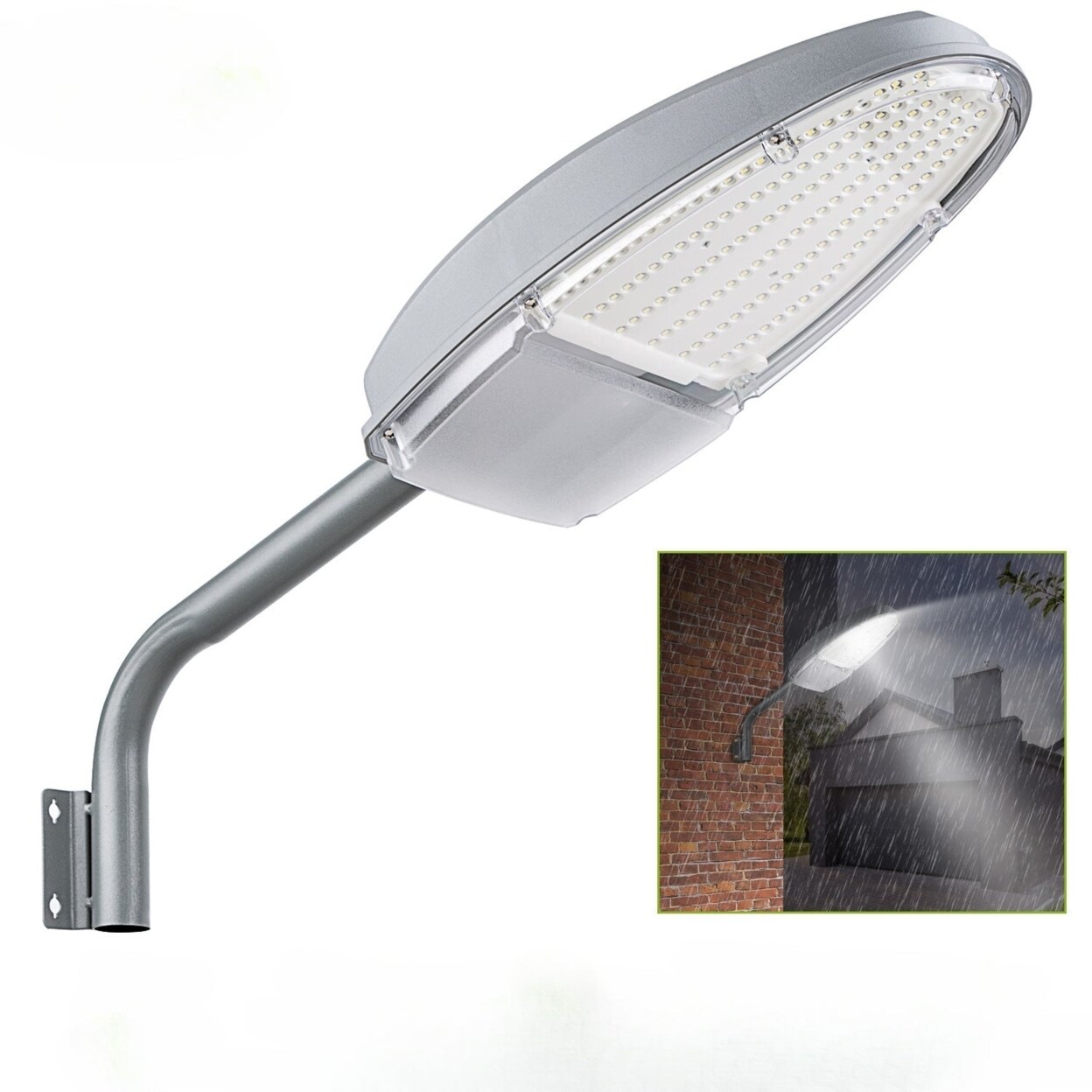 Wall Pack Led Lights 144Leds Photocell Sensor Street Lamp Ip65 Waterproof Outdoor Lighting